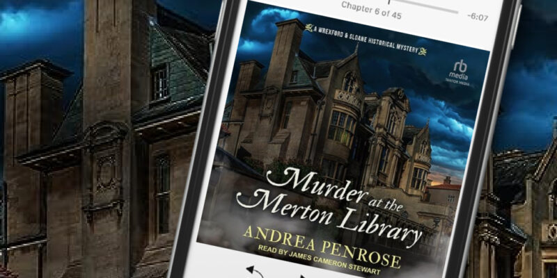 murder at the merton library banner